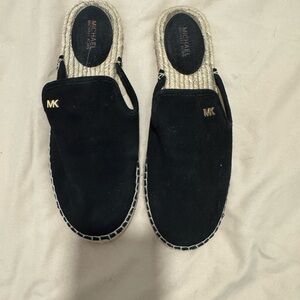 Michael Kors Black and Cream Espadrille Flats